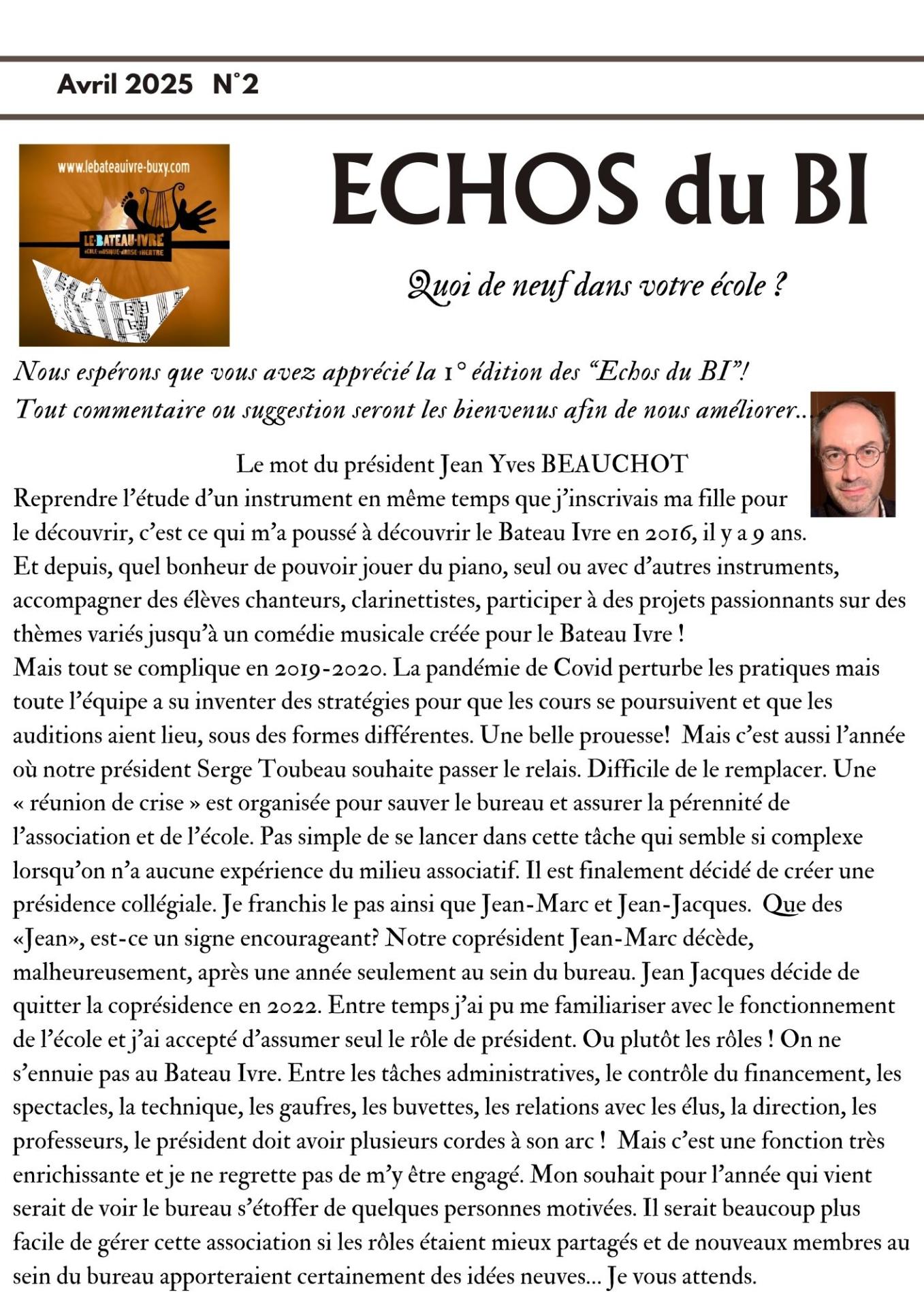les échos du bi n°2 P1