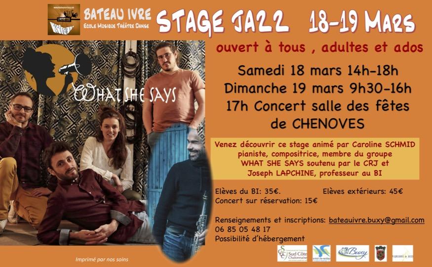 Affiche stage jazz paysage 2