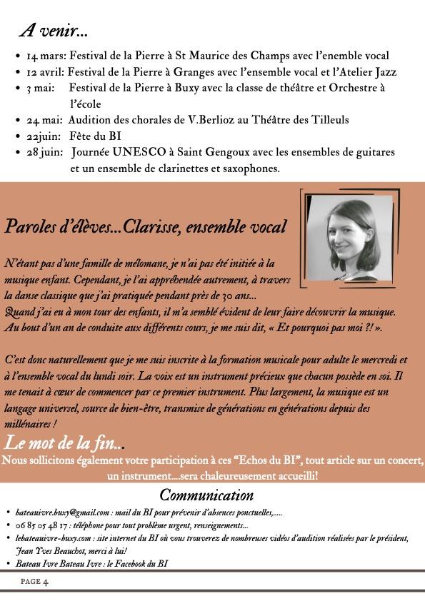 Les echos du bi n 1 p4